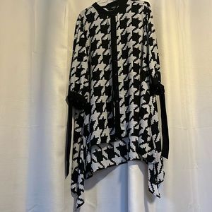 houndstooth loose shirt